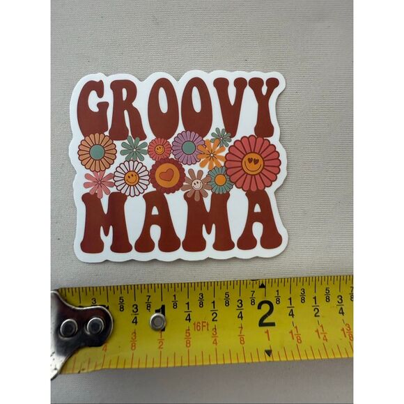 ⚪️ “ Groovy Mama” Vinyl Sticker Decal NEW - Picture 2 of 2